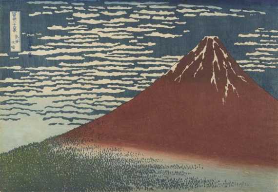 Appraisal: KATSUSHIKA HOKUSAI - Aus der Serie Fugaku sanju-rokkei Ansichten des