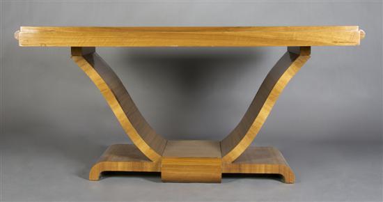 Appraisal: A French Art Deco Palisander Wood Extension Table Height x