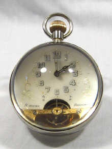 Appraisal: A ball clock by Hebdomas with an day movement circa