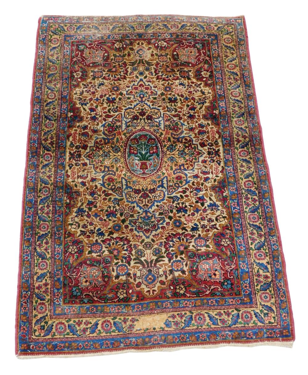 Appraisal: RUG Semi Antique Persian ' x ' handmade wool on