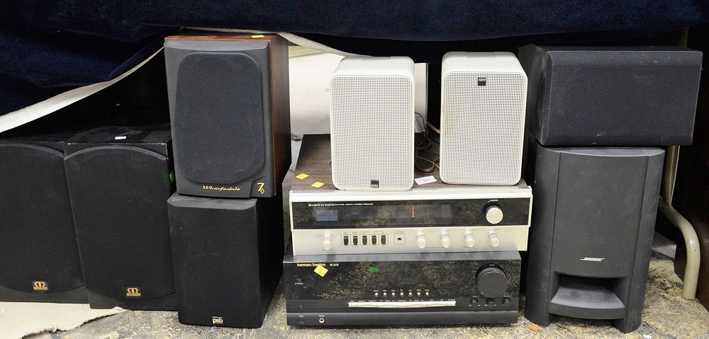 Appraisal: Lot of audio equipment includes Sherwood S- A receiver speakers