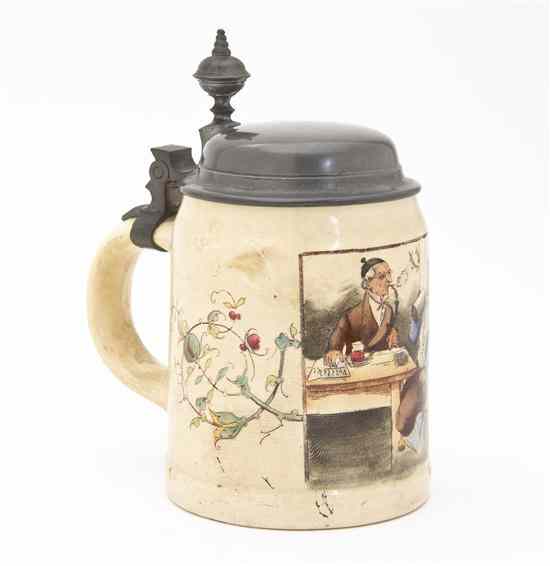 Appraisal: An English Stoneware Stein first half th century of typical