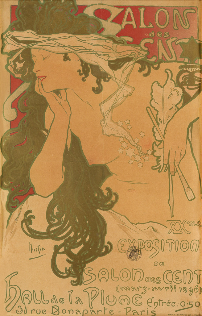 Appraisal: ALPHONSE MUCHA - SALON DES CENT x inches x cm