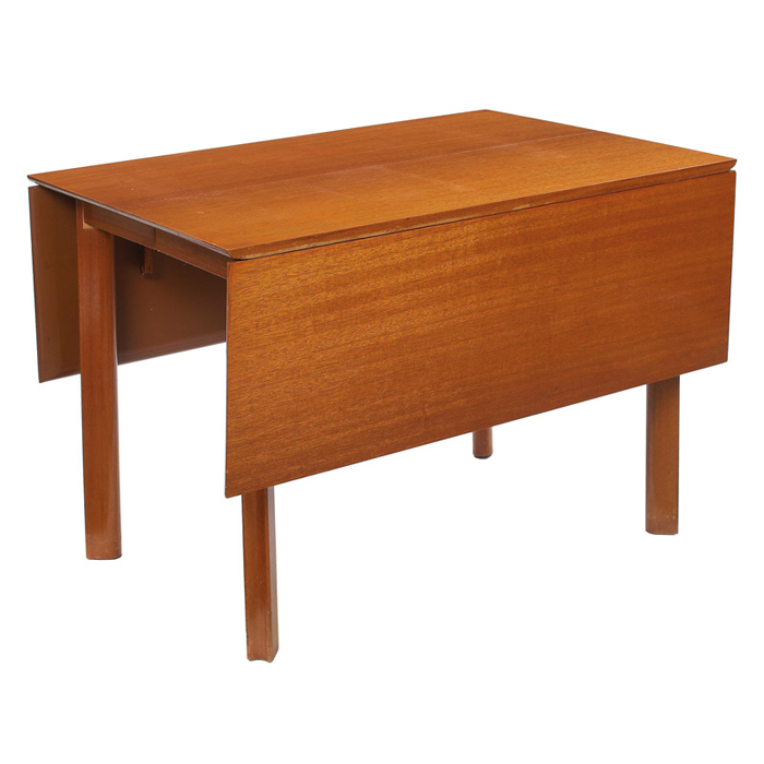 Appraisal: Paul Laszlo dining table by Brown Saltman attribution USA drop-leaf