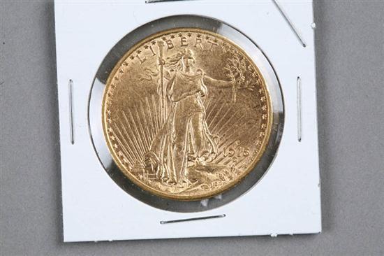 Appraisal: ST GAUDENS GOLD COIN S mint mark twenty dollar double