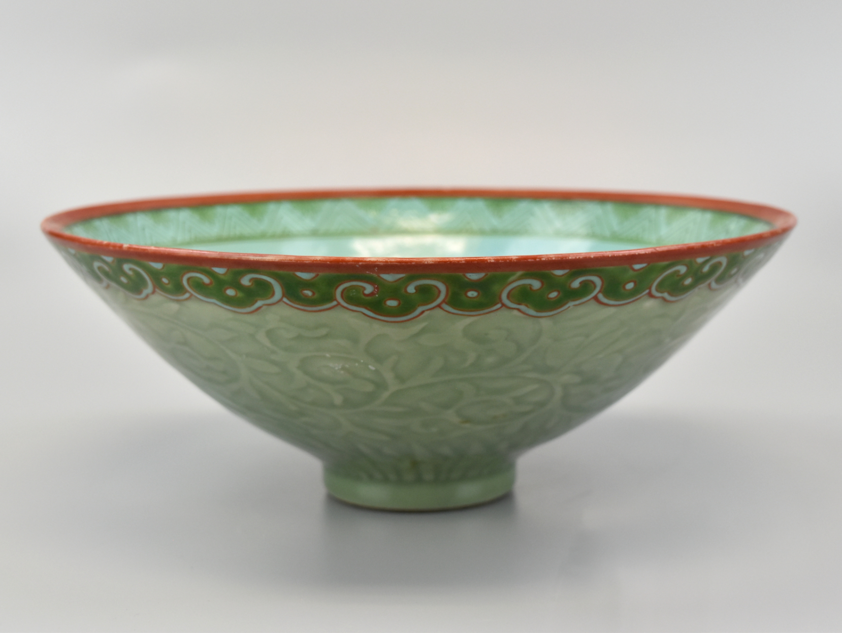 Appraisal: Chinese ROC Period decorated with scrolling foliage pattern in high