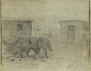 Appraisal: Drawings Granville Redmond lot of Granville Redmond American - Town