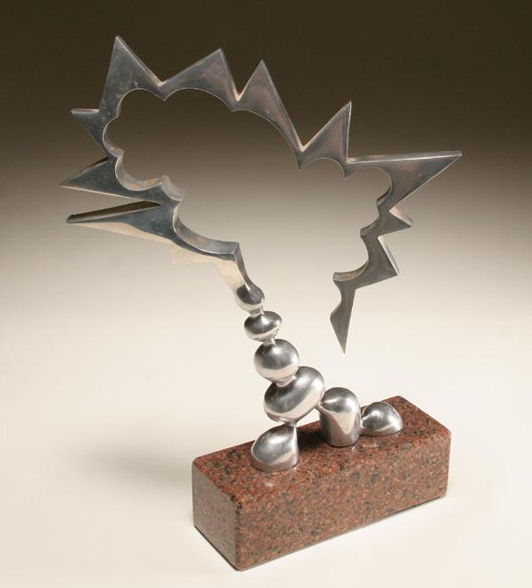 Appraisal: Modern abstract Pop Art sculpture possibly by Donald Drumm b