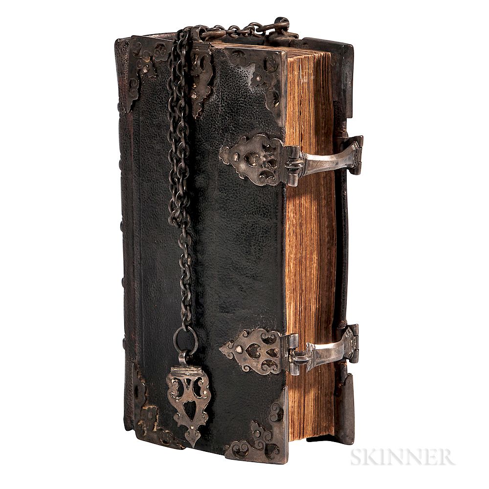 Appraisal: Bible Dutch New Testament in Girdle Chain Binding Het Nieuwe