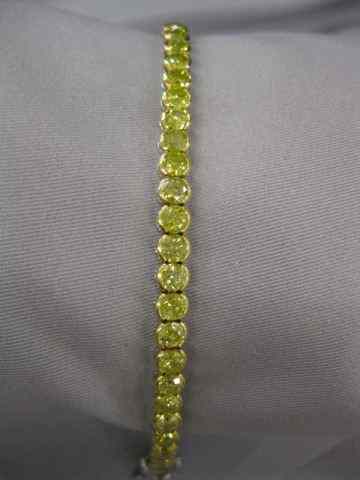 Appraisal: Fancy Yellow Diamond Bracelet straight line style with diamonds totaling