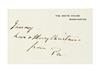 Appraisal: PRESENTS FROM THE PRESIDENT ROOSEVELT FRANKLIN D Two Autograph Inscriptions