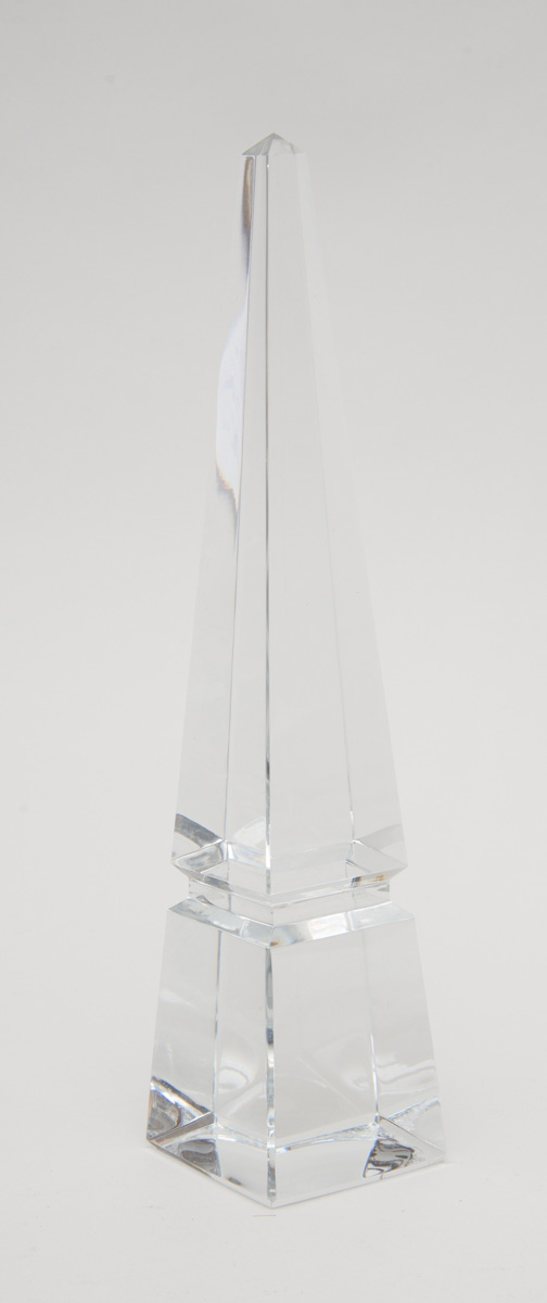 Appraisal: BACCARAT CRYSTAL OBELISK in Property of Estate of Helen Frankenthaler