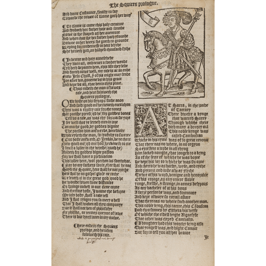 Appraisal: Chaucer Geoffrey Works n p n d collation resembles ESTC