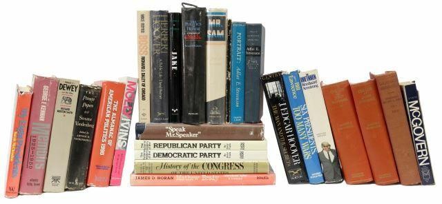 Appraisal: lot of Books political history and nonfiction titles include two