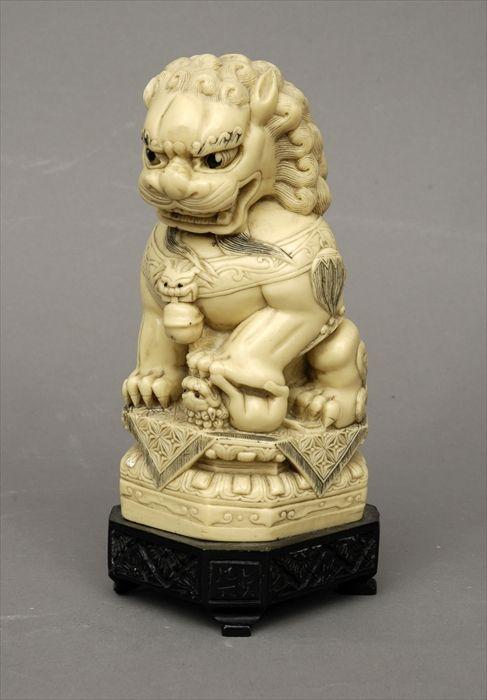 Appraisal: Chinese Faux Ivory Figure of a Fu Dog in