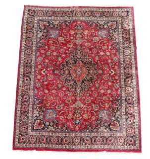 Appraisal: Hand Woven Persian Mashad Room Size Rug ' x Wool