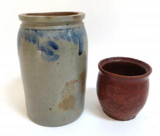 Appraisal: Two Pieces Of Pottery Two Pieces Of Pottery Including a