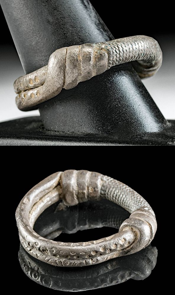 Appraisal: Fine Viking Silver Wire Ring Northern Europe Scandinavia Viking or