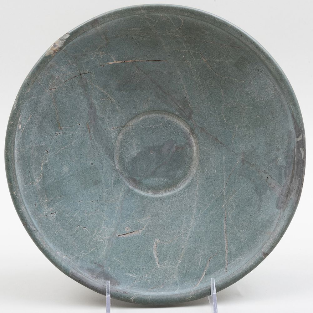 Appraisal: Pre-Dynastic Egyptian Graywacke Shallow Bowl Pre-Dynastic Egyptian Graywacke Shallow Bowl