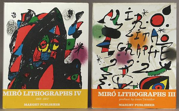 Appraisal: MIRO JOAN Joan Miro monographs including Dupin Jacques Miro Engraver