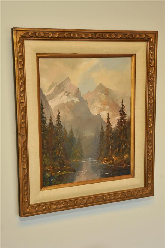 Appraisal: LANDSCAPE PAINTINGS BY GERTRUDE GRIGOROV GERMAN AMERICAN TH CENTURY Oil