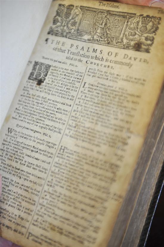 Appraisal: Bible Parts bound in Vol mo The Psalms Of David