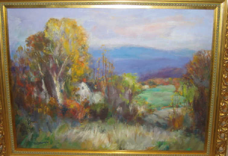 Appraisal: TOD LINDENMUTH AMERICAN - AUTUMN IN NEW ENGLAND oil on