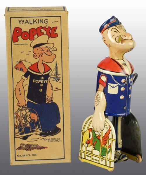 Appraisal: Marx Popeye Parrot Cages Toy in Orig Box Description Circa