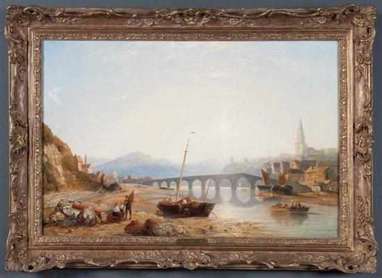 Appraisal: William Raymond Dommersen Dutch - Berwick from the Southeast oil