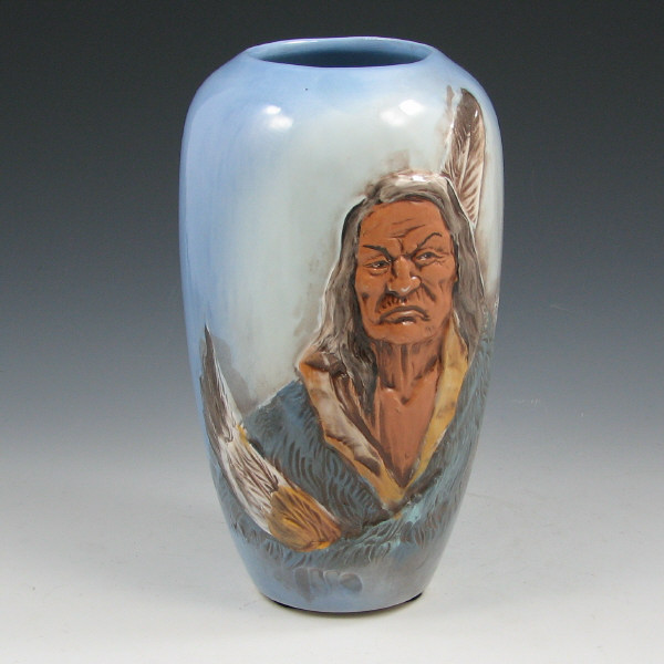 Appraisal: Wisecarver Native American Indian Red Cloud Vase Rick Wisecarver Native