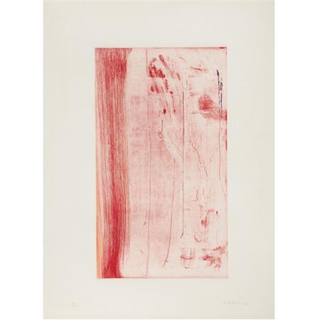 Appraisal: Helen Frankenthaler POMPEII Color etching aquatint and drypoint Estimate -