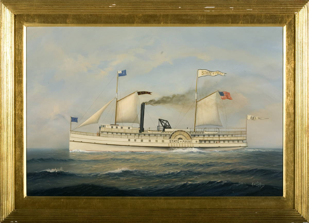 Appraisal: EARL E COLLINS AMERICAN - THE STEAM SIDE PADDLEWHEELER quot