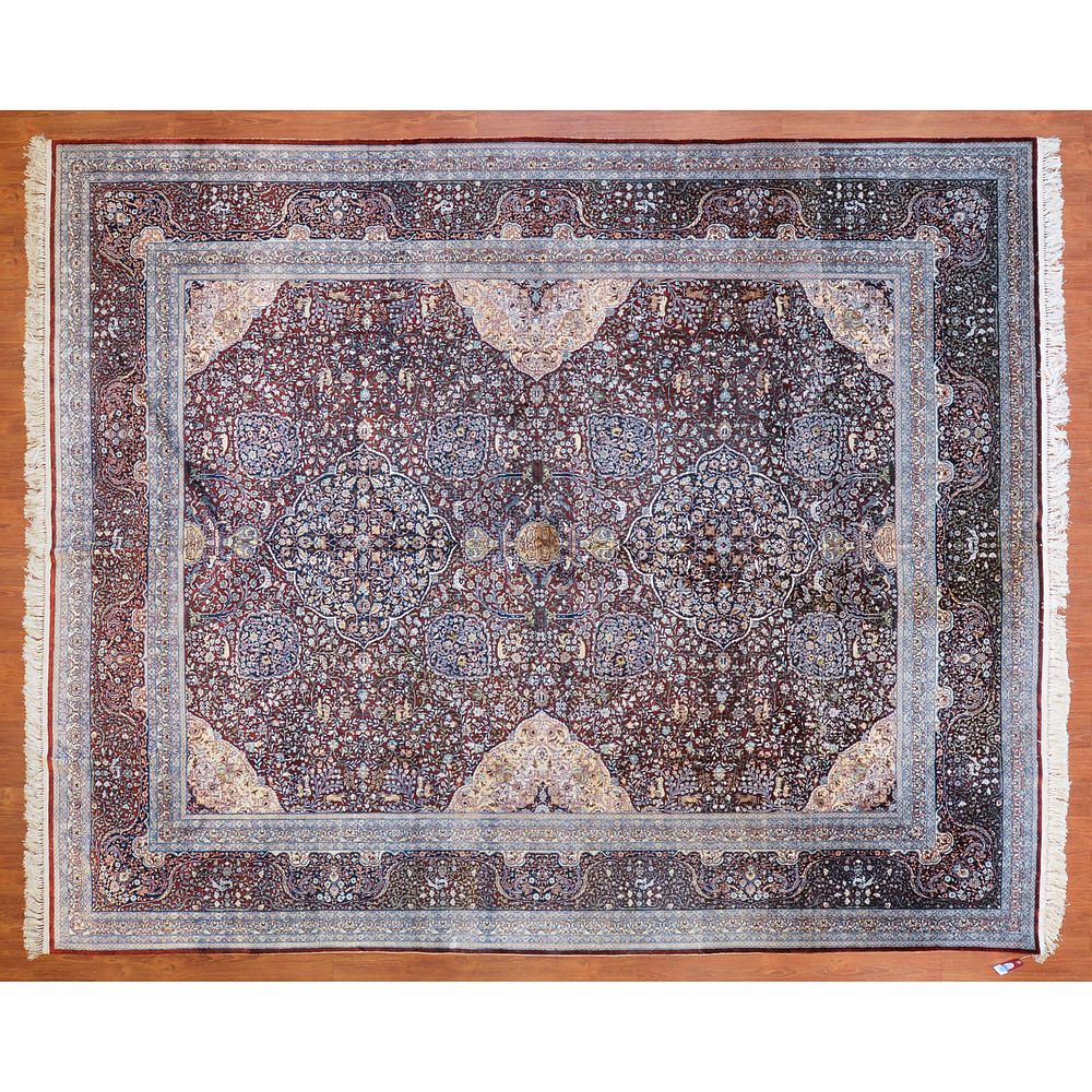 Appraisal: Fine Sino Tabriz Rug China x Third quarter- th century