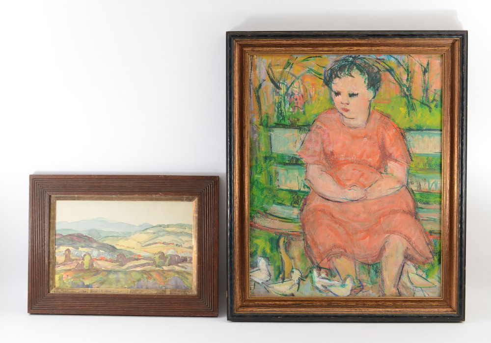 Appraisal: BLUE Rose Jacobson American - Piece Lot to Include Woman