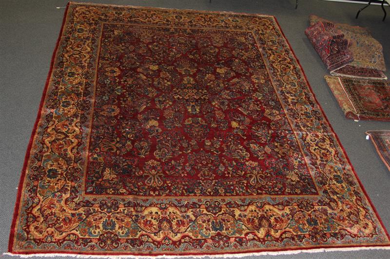 Appraisal: handmade Imported Persian Iran Sarouk Oriental Rug Circa ' x