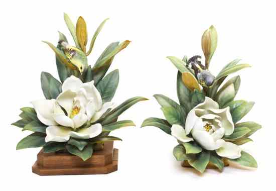 Appraisal: A Pair of Royal Worcester Dorothy Doughty Birds Magnolia Warblers