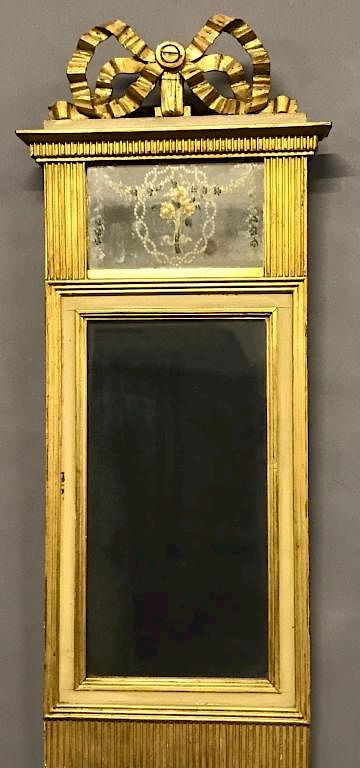 Appraisal: Gilt Italian Mirror Gilt Italian mirror circa with carved crest