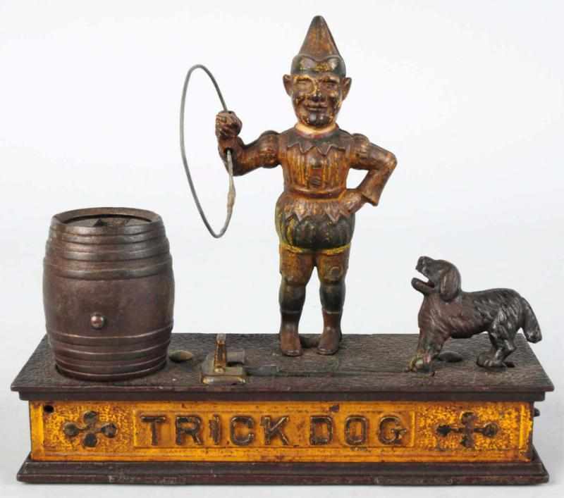 Appraisal: Cast Iron Trick Dog Mechanical Bank Manufactured by Shepard Hardware