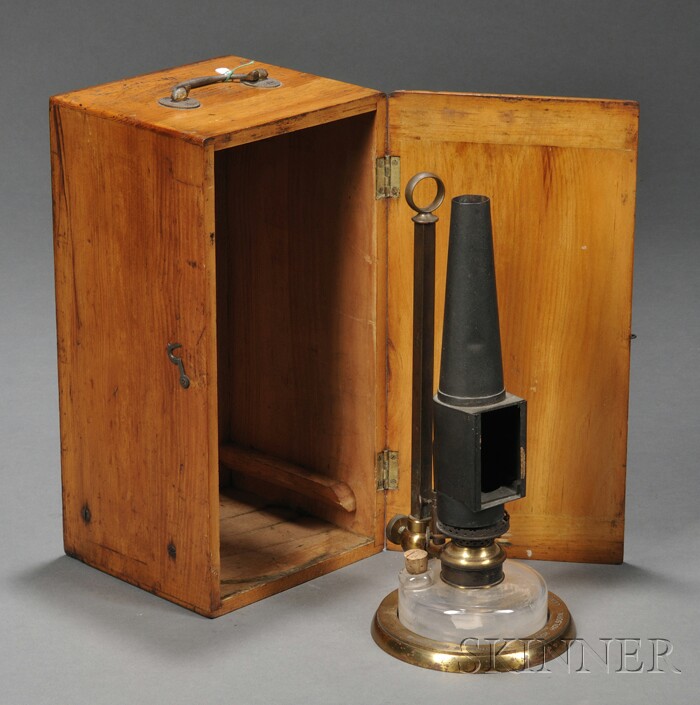 Appraisal: Microscopy Lamp W Wilson Sons London late th century with