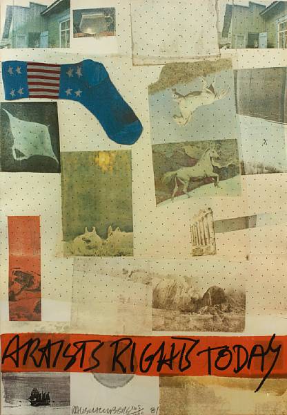 Appraisal: Robert Rauschenberg American - Artists Rights Today Offset lithograph in