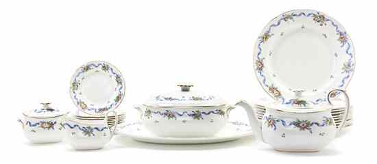 Appraisal: A Wedgwood Porcelain Dinner Service for Ten in the Williamsburg