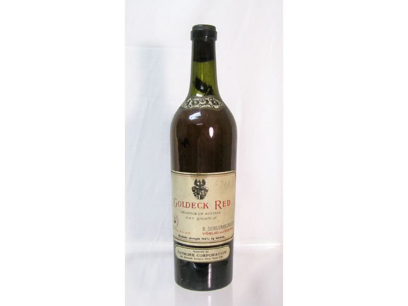 Appraisal: Goldeck Red Vintage - ml bottle Produce of Austria By