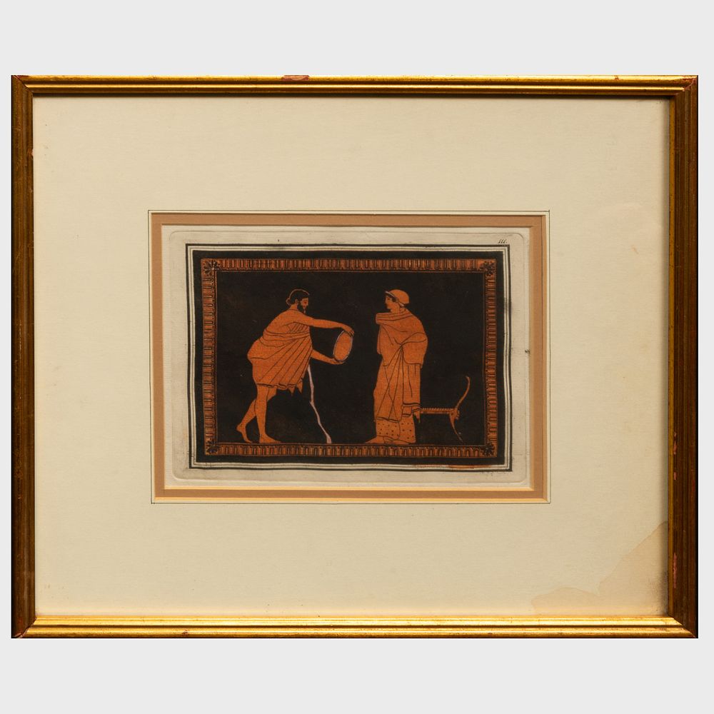 Appraisal: Sir William Hamilton - Neoclassical Scenes Two Plates Two engravings