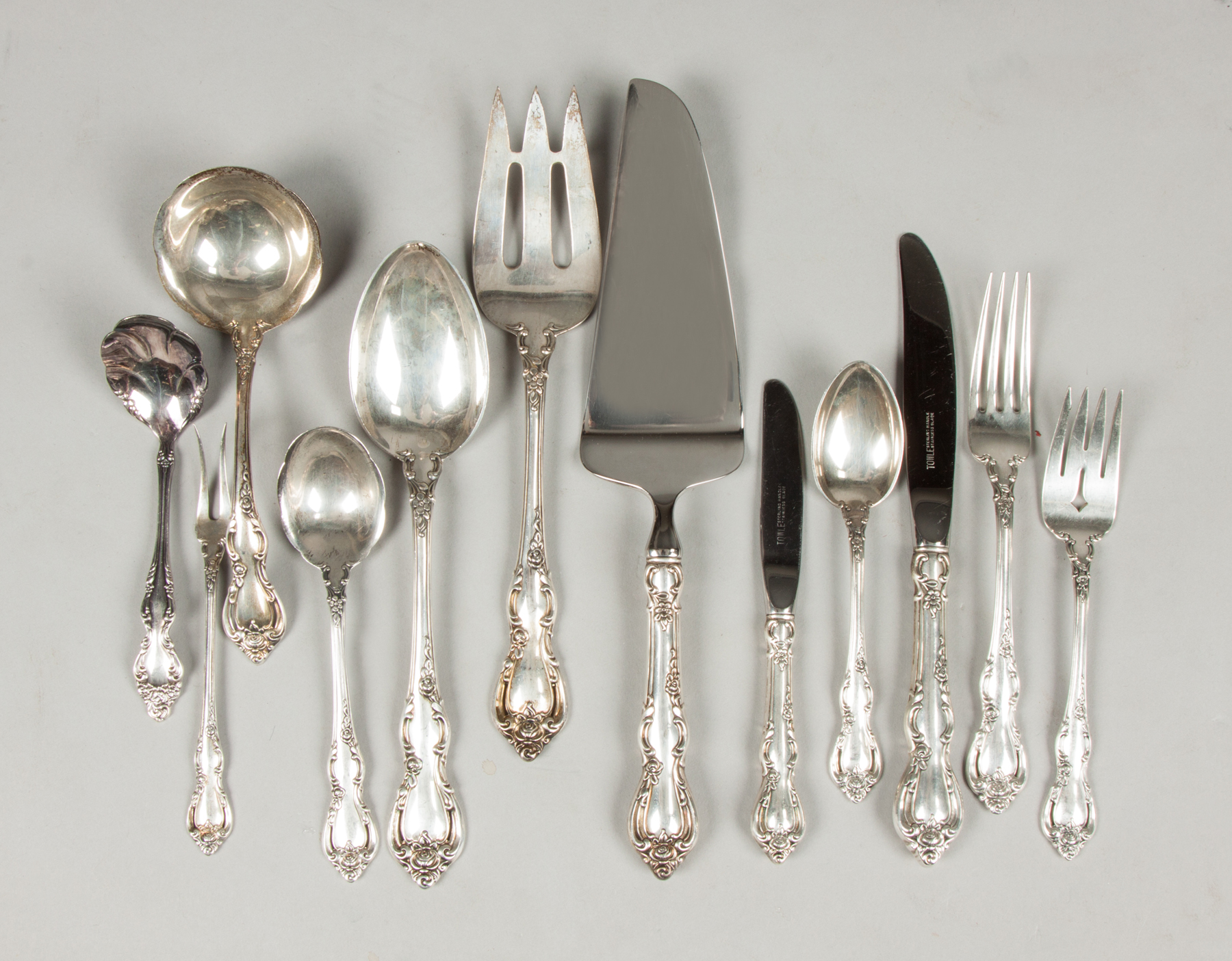 Appraisal: Towle Sterling Silver Flatware - Spanish Provincial Pattern Pieces ozt