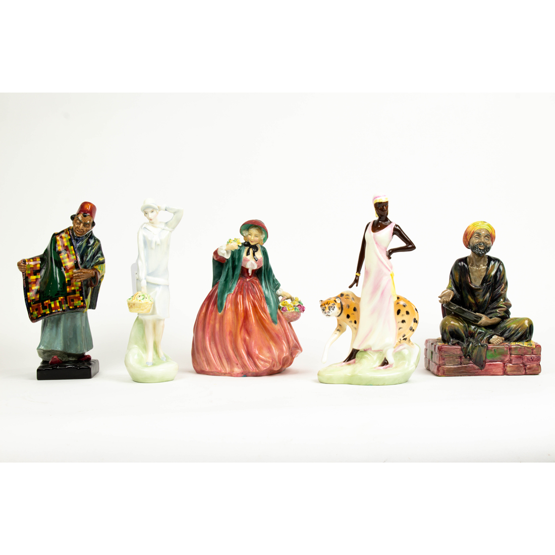 Appraisal: LOT OF ROYAL DOULTON PORCELAIN FIGURES Lot of Royal Doulton