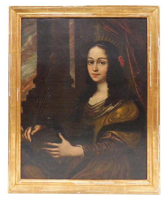 Appraisal: Early Italian School possibly Genoa Portrait of a Lady as