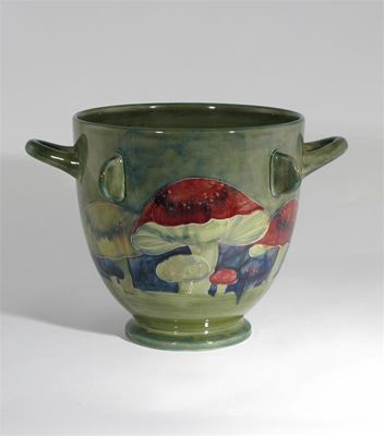 Appraisal: Claremont' a Moorcroft Pottery twin-handled vase designed by William Moorcroft