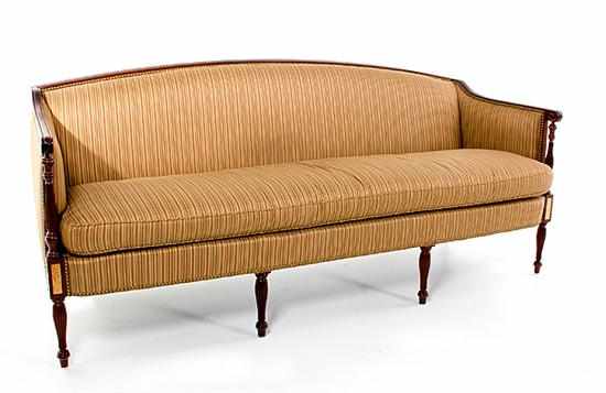 Appraisal: Federal style mahogany sofa by Hickory Chair Co padded back