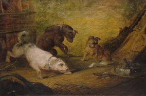 Appraisal: After Sir Edwin Henry Landseer RA - - Rat Catchers