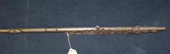 Appraisal: A Rudall Carte Co silver flute no in Estimate -